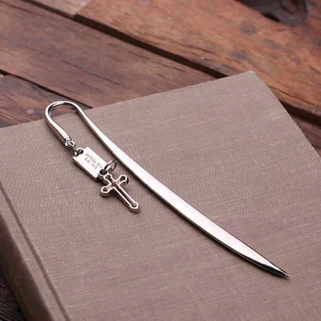 Letter Opener and Steel Christian Cross Bookmark Zazzle
