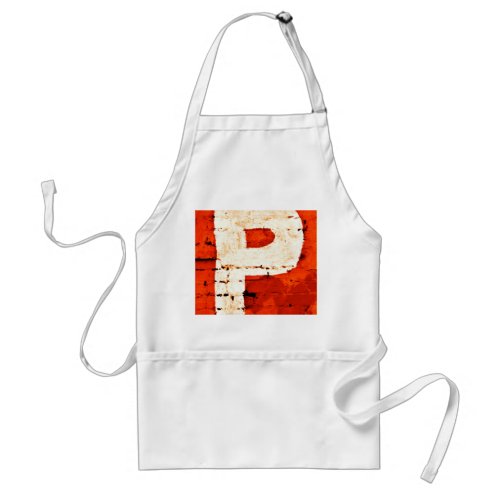 Letter P Alphabet Photography Adult Apron