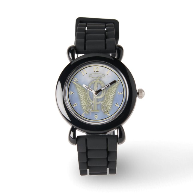 Letter P Angel Monogram Watch (Front)