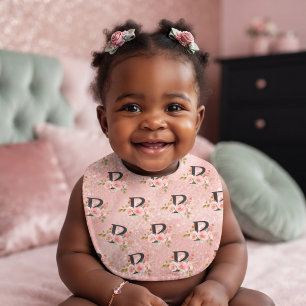 Letter P Baby Bib