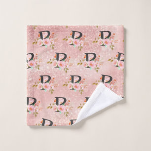 Letter P Bath Towel Set