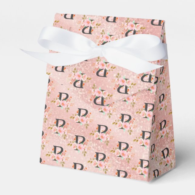 Letter P Favor Boxes (Front Side)