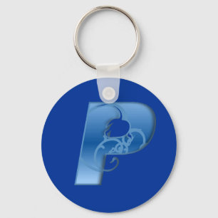 Letter P Keychain