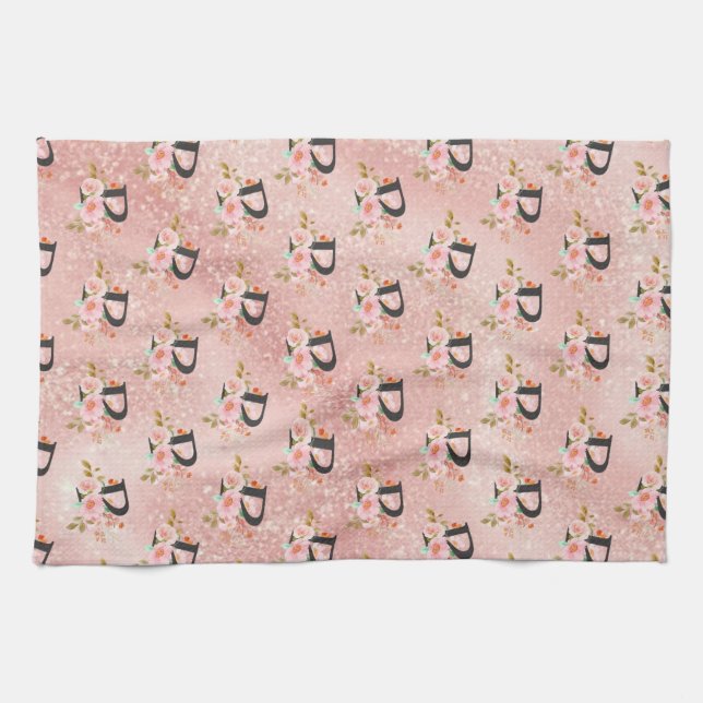 Letter P Kitchen Towel (Horizontal)