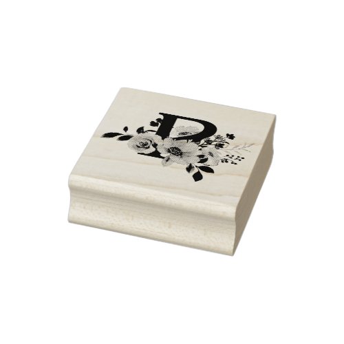 Letter P Rubber Stamp