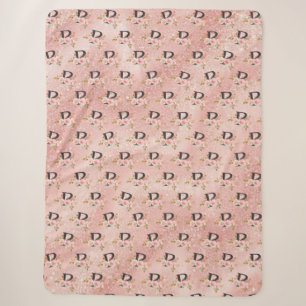 Letter P Sherpa Blanket