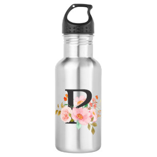 Letter P Stainless Steel Water Bottle