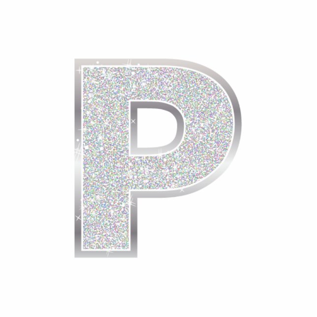 Letter P Statuette (Front)