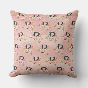 Letter P Throw Pillow
