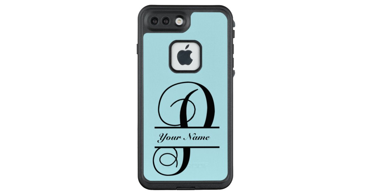 Letter P Vine Font Split Letter Monogram Lifeproof Iphone Case Zazzle Com