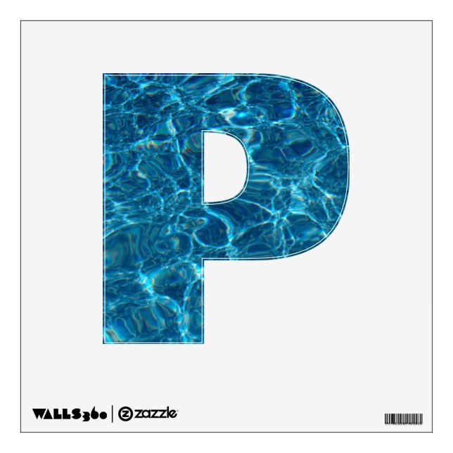 Letter "P" Wall Sticker (Front)
