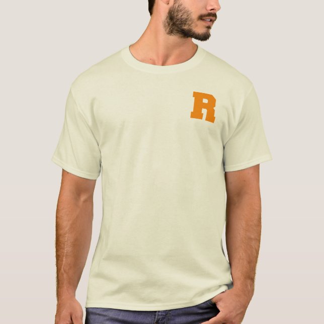 Letter Pride R Orange.png T-Shirt (Front)