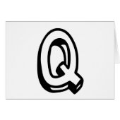 Letter Q (Front Horizontal)