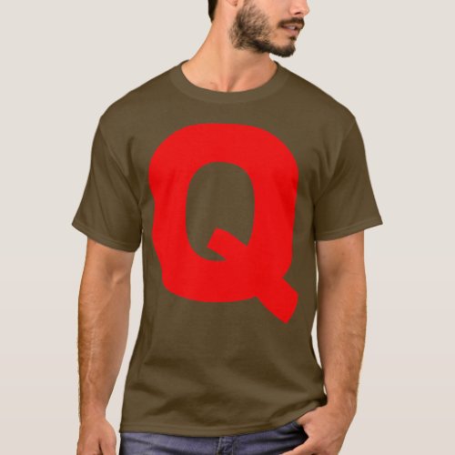 Letter Q Alphabet Monogram Initial T_Shirt