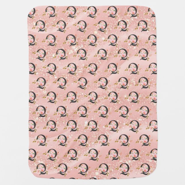 Letter Q Baby Blanket (Front)