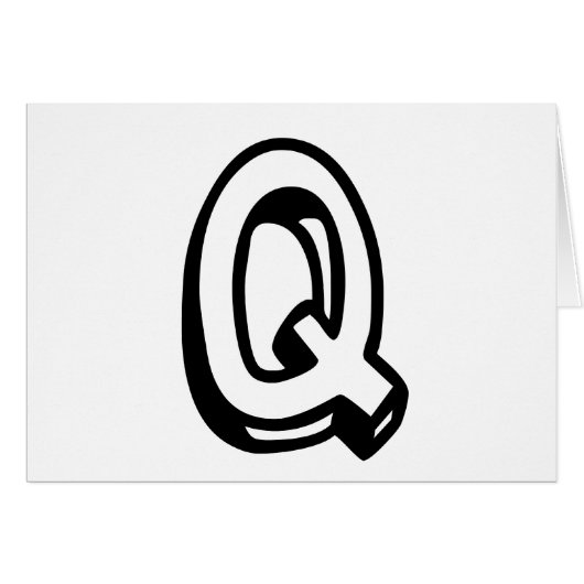Letter Q Cards (Front Horizontal)