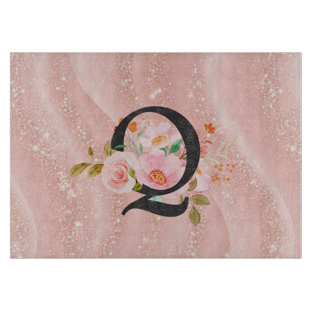 Letter Q Cutting Board (Front)