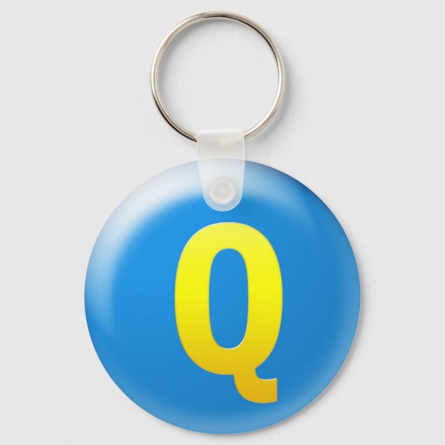 Letter Q Keychain (Front)