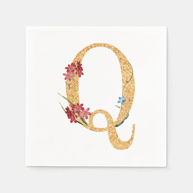 Letter q napkins (Front)