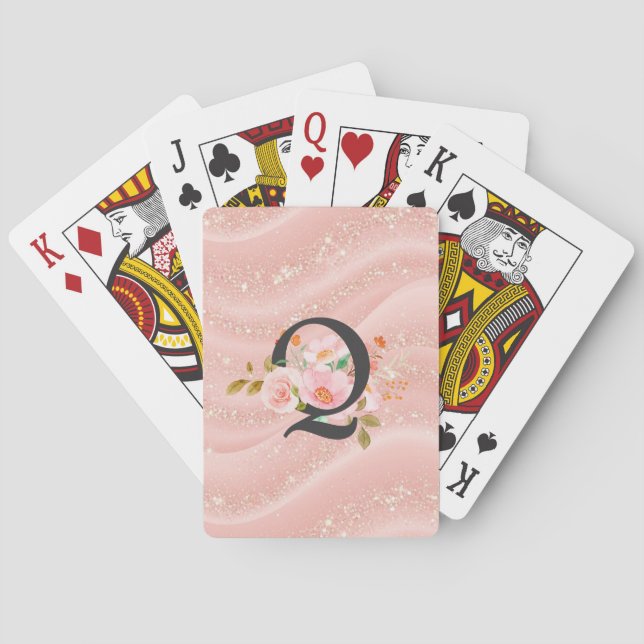 Letter Q Poker Cards (Back)