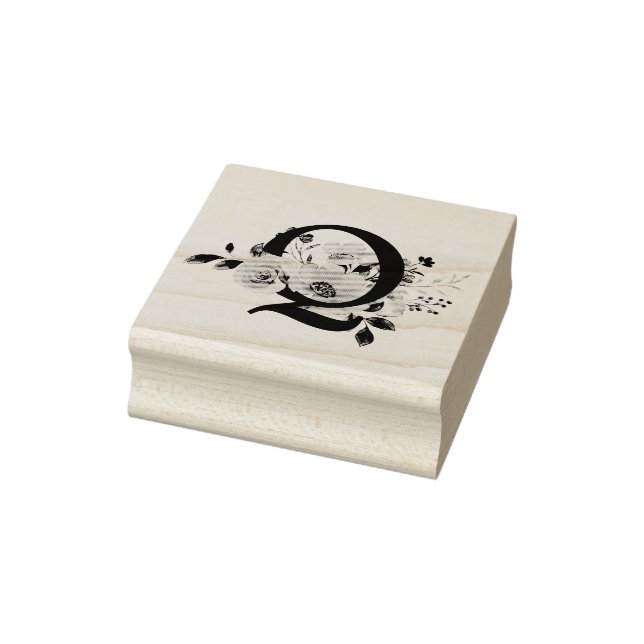 Letter Q Rubber Stamp (Stamp)