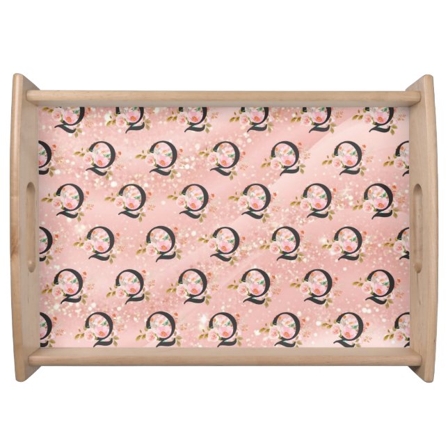 Letter Q Serving Tray (Front)