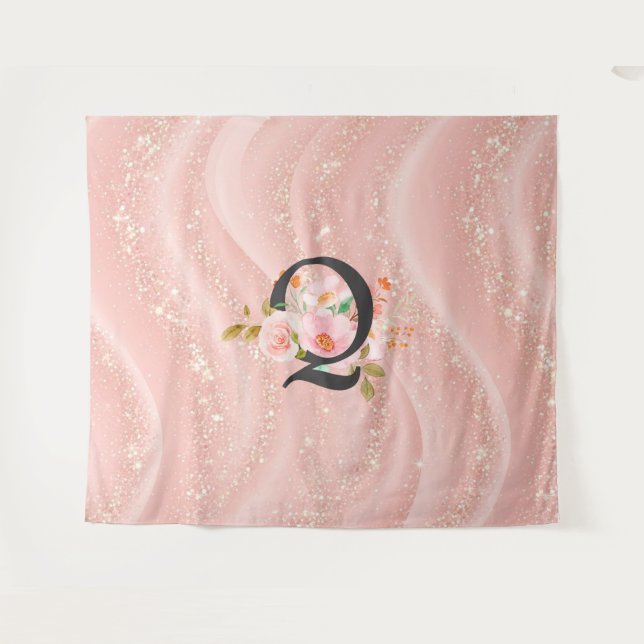 Letter Q Tapestry (Front (Horizontal))