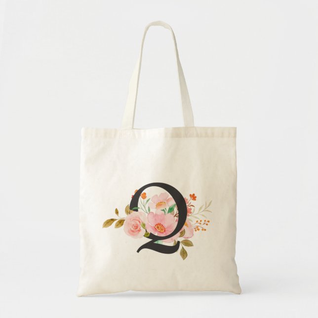 Letter Q Tote Bag (Front)