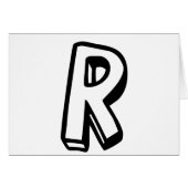 Letter R (Front Horizontal)