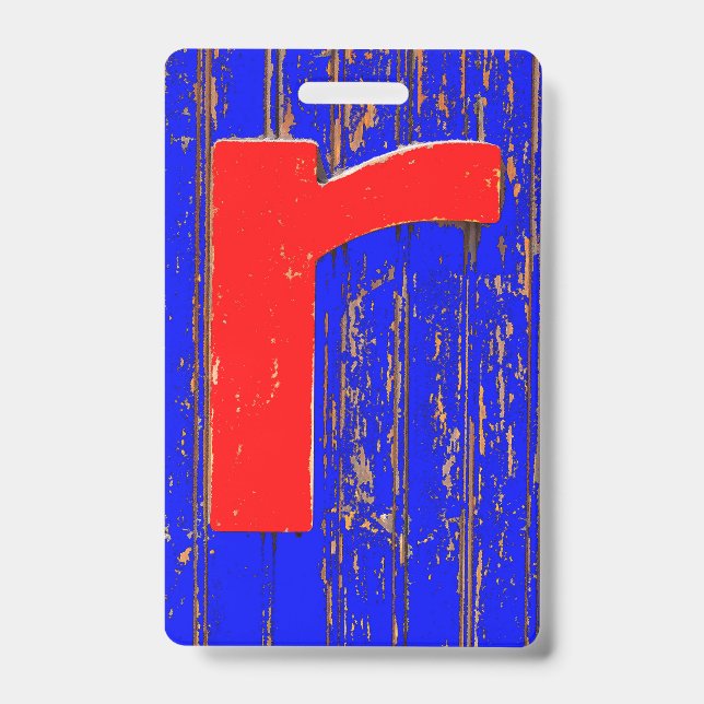 Letter r badge (Front)
