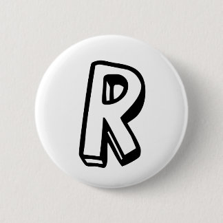 Letter R Button