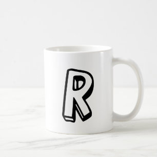 Letter R Coffee Mug