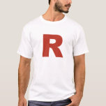 Letter R Cosplay Shirt at Zazzle