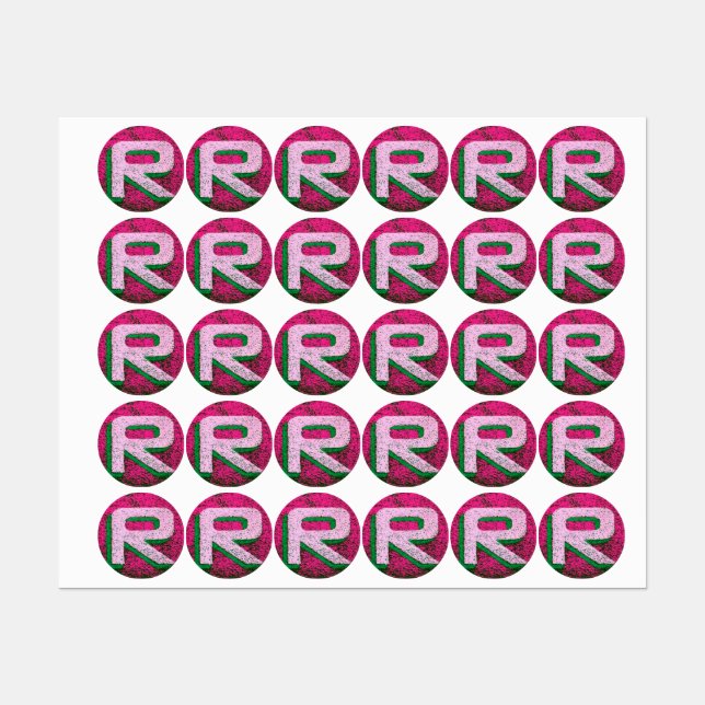 Letter r labels (Sheet)