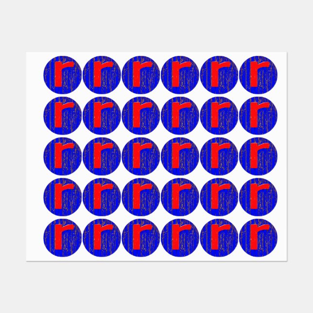 Letter r labels (Sheet)