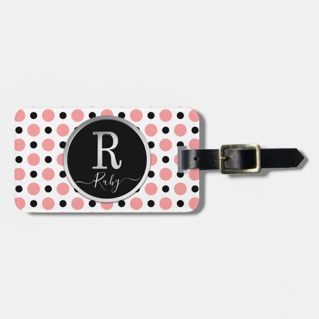 Letter R Luggage Tag (Front Horizontal)