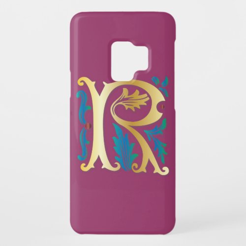 Letter R Monogram Fleur de lis Case_Mate Samsung Galaxy S9 Case