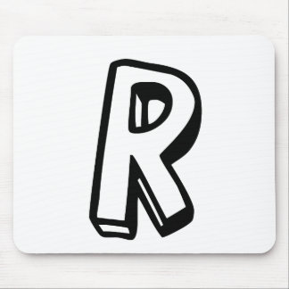 Letter R Mouse Pad