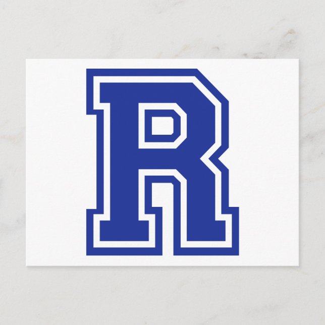 Letter R Postcard (Front)