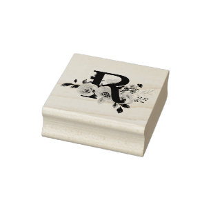 Letter R Rubber Stamp
