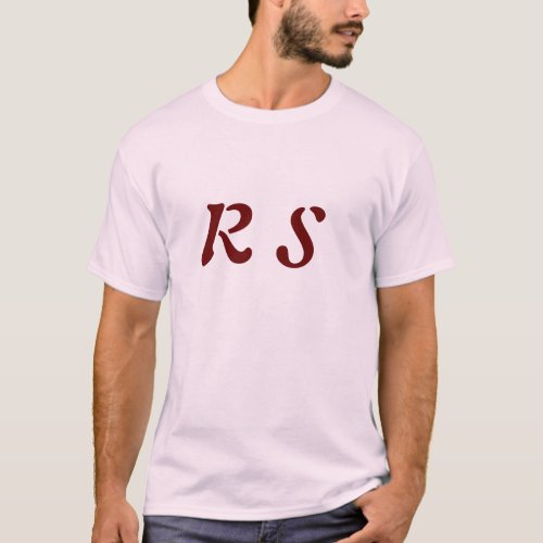 LETTER R S TSHIRT FOR COUPLES 