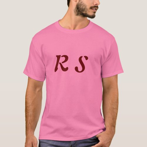 LETTER R S TSHIRT FOR COUPLES 
