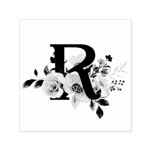 Letter R Self-inking Stamp