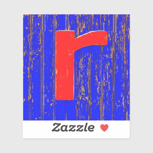 Letter r sticker (Sheet)