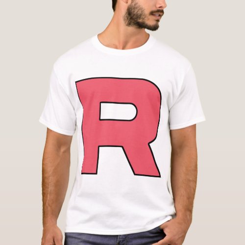 Letter R Team Rocket Logo  T_Shirt