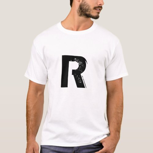 letter R tee shirt