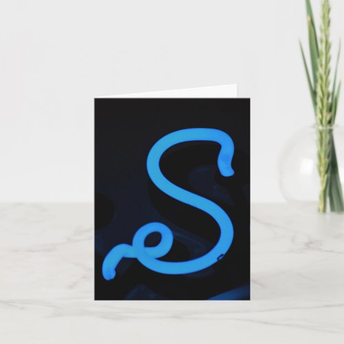 Letter S Alphabet Photography Note Card