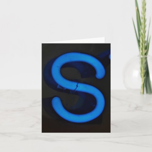 Letter S Alphabet Photography Note Card