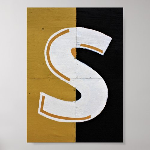 Letter S Alphabet Photography Poster