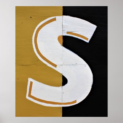 Letter S Alphabet Photography Poster